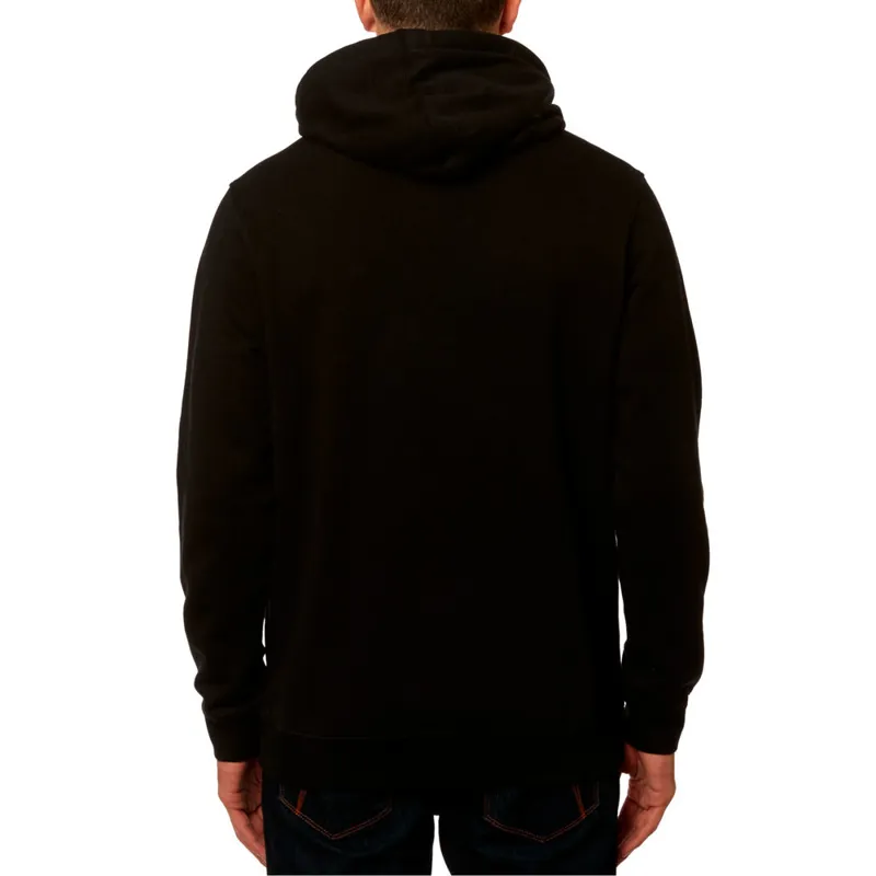 Fox Chapped Pullover Hoodie Black-1