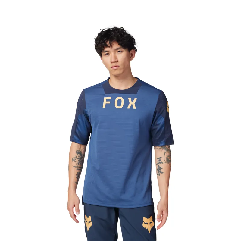 Fox Defend Taunt Short Sleeve Jersey Indigo-2