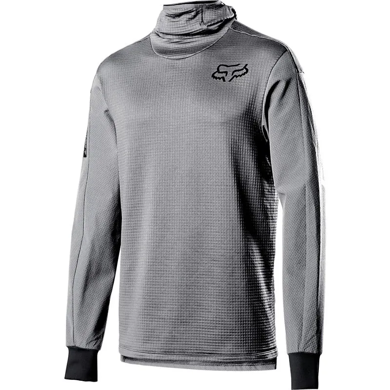 Fox Defend Thermo Hooded Jersey Steel Grey