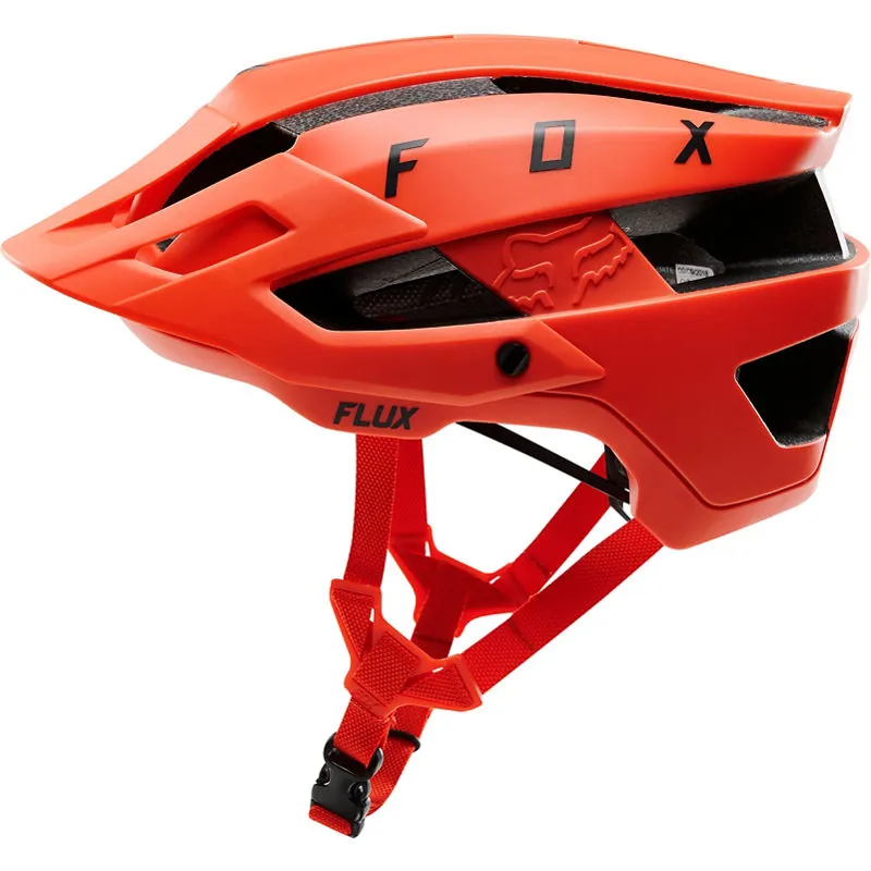 Fox Flux Solid MTB Helmet Orange Crush