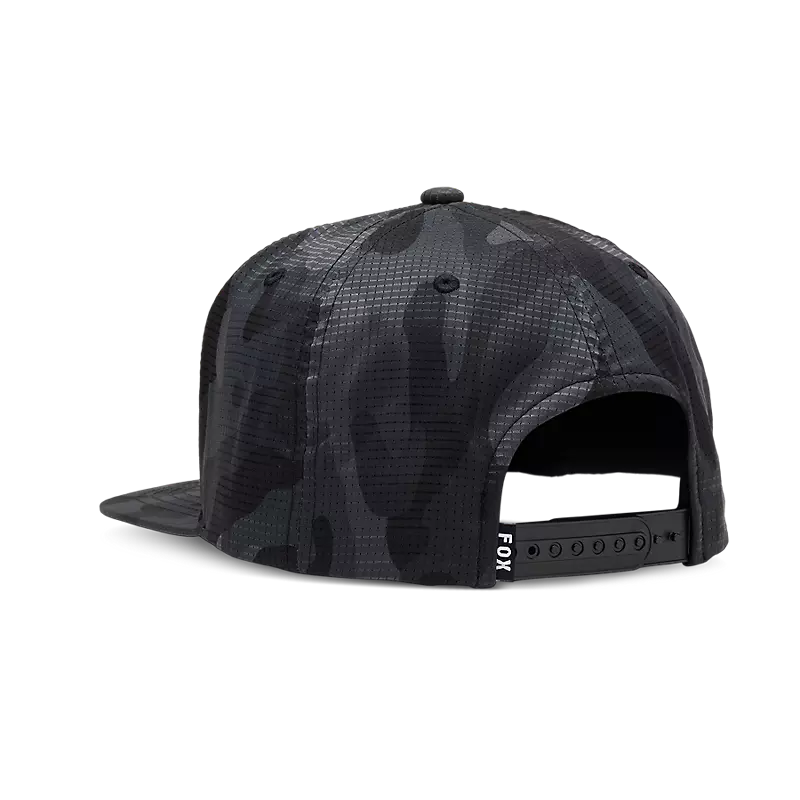 Fox Head Camo Tech Snapback Hat One Size Black Camo-1