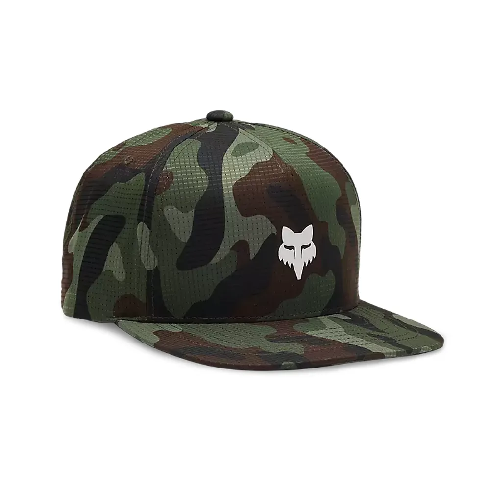 Image of Fox Head Camo Tech Snapback Hat One Size Green Camo