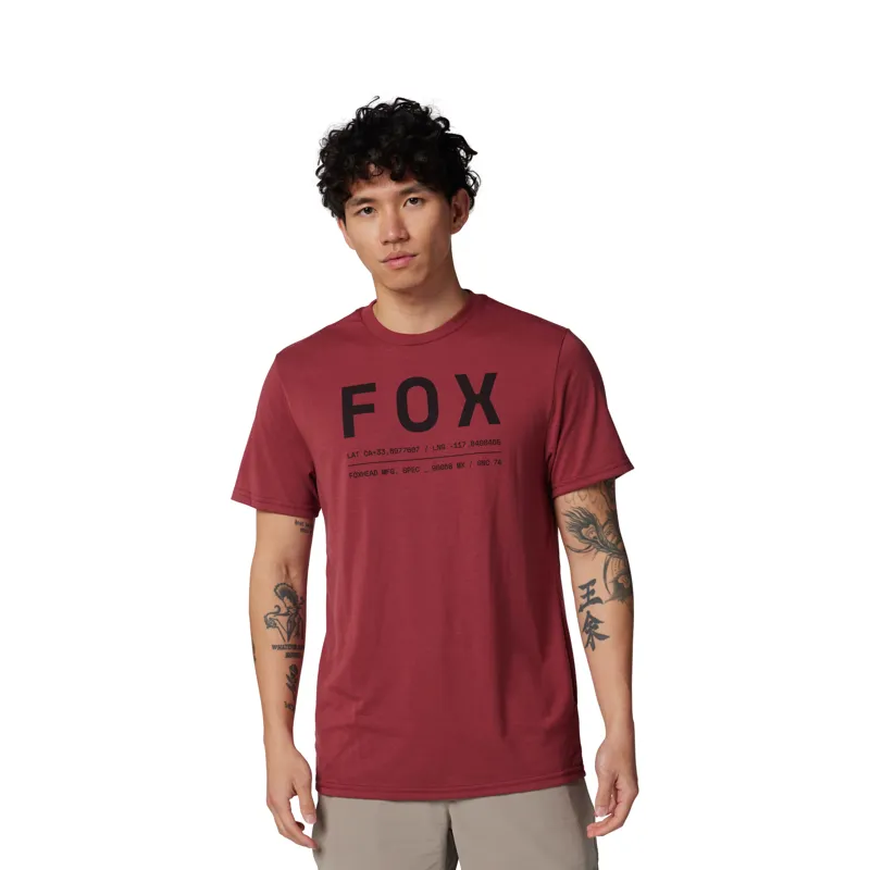 Fox Non Stop Tech Short Sleeve Tee Scarlet Red