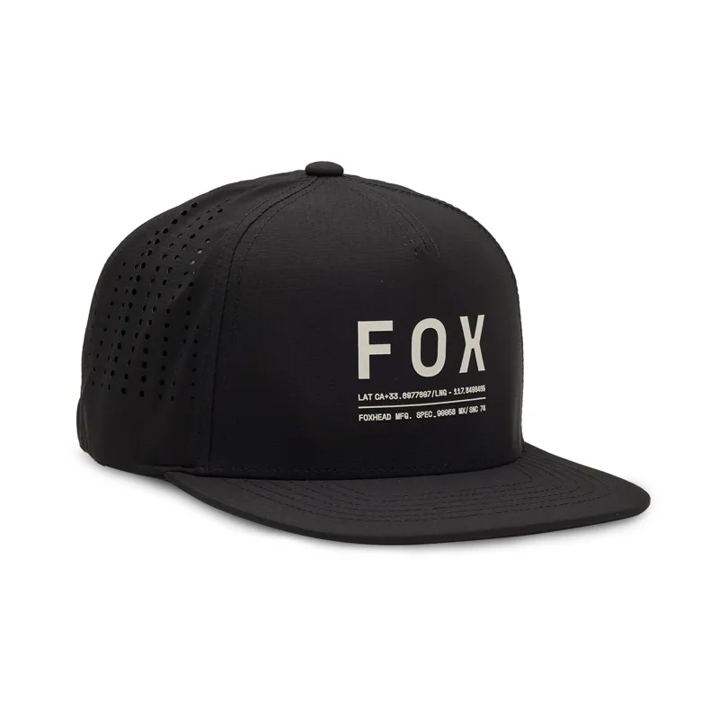 Fox Non Stop Tech Snapback Hat One Size Black