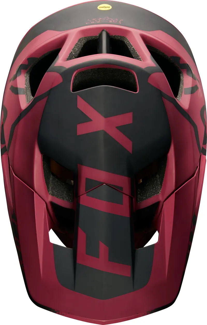 Fox Proframe Moth Full Face Helmet Dark Red-4