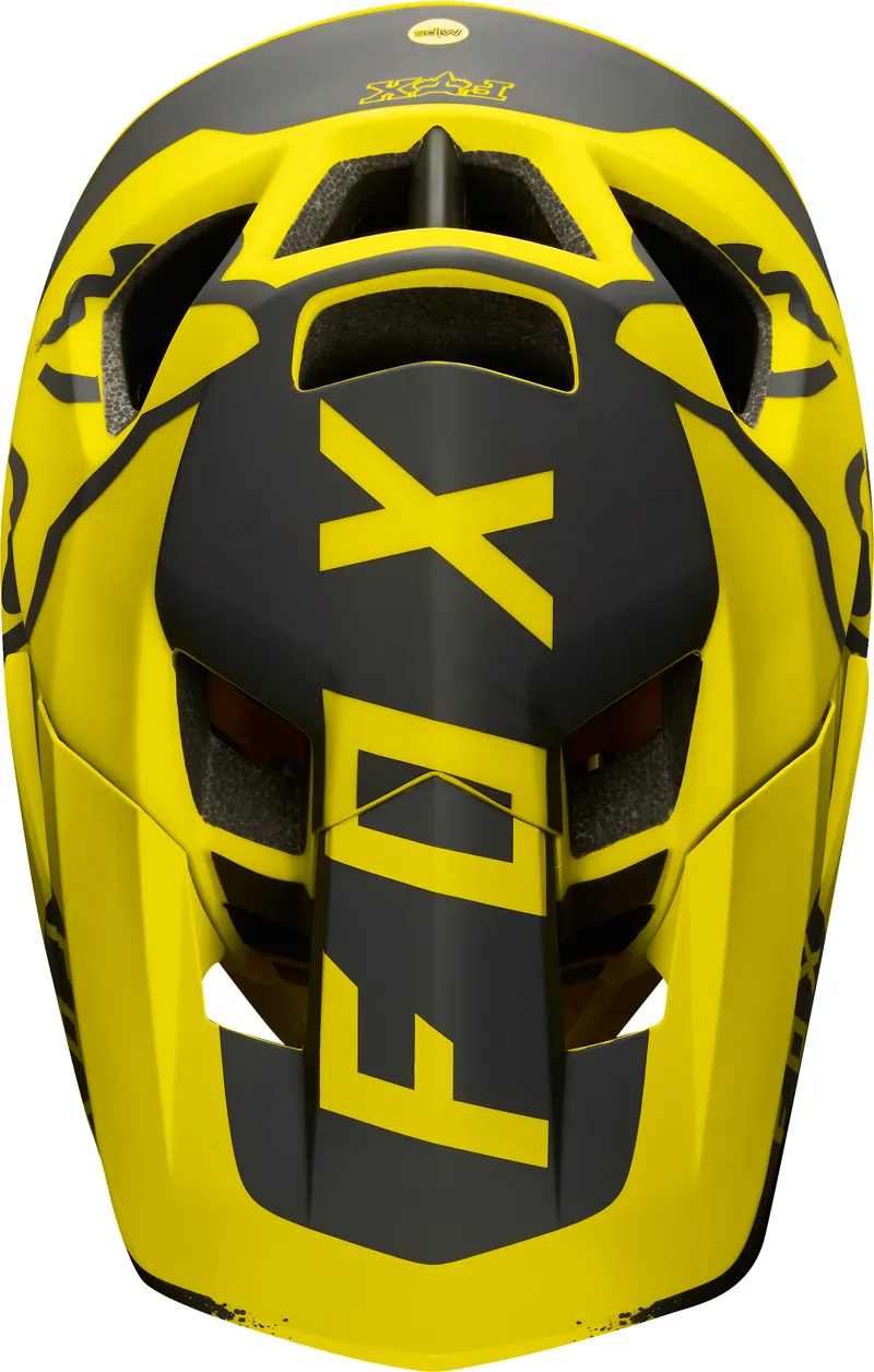 Fox Proframe Moth Full Face Helmet Dark Yellow-4