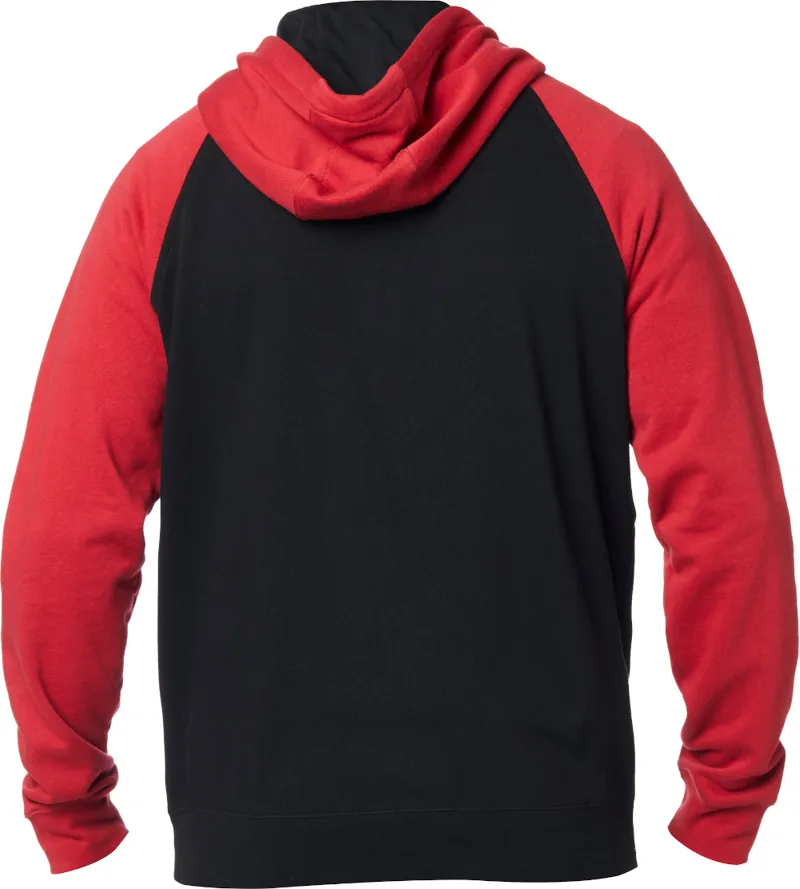 Fox Legacy Zip Fleece Hoodie Black/Red-1