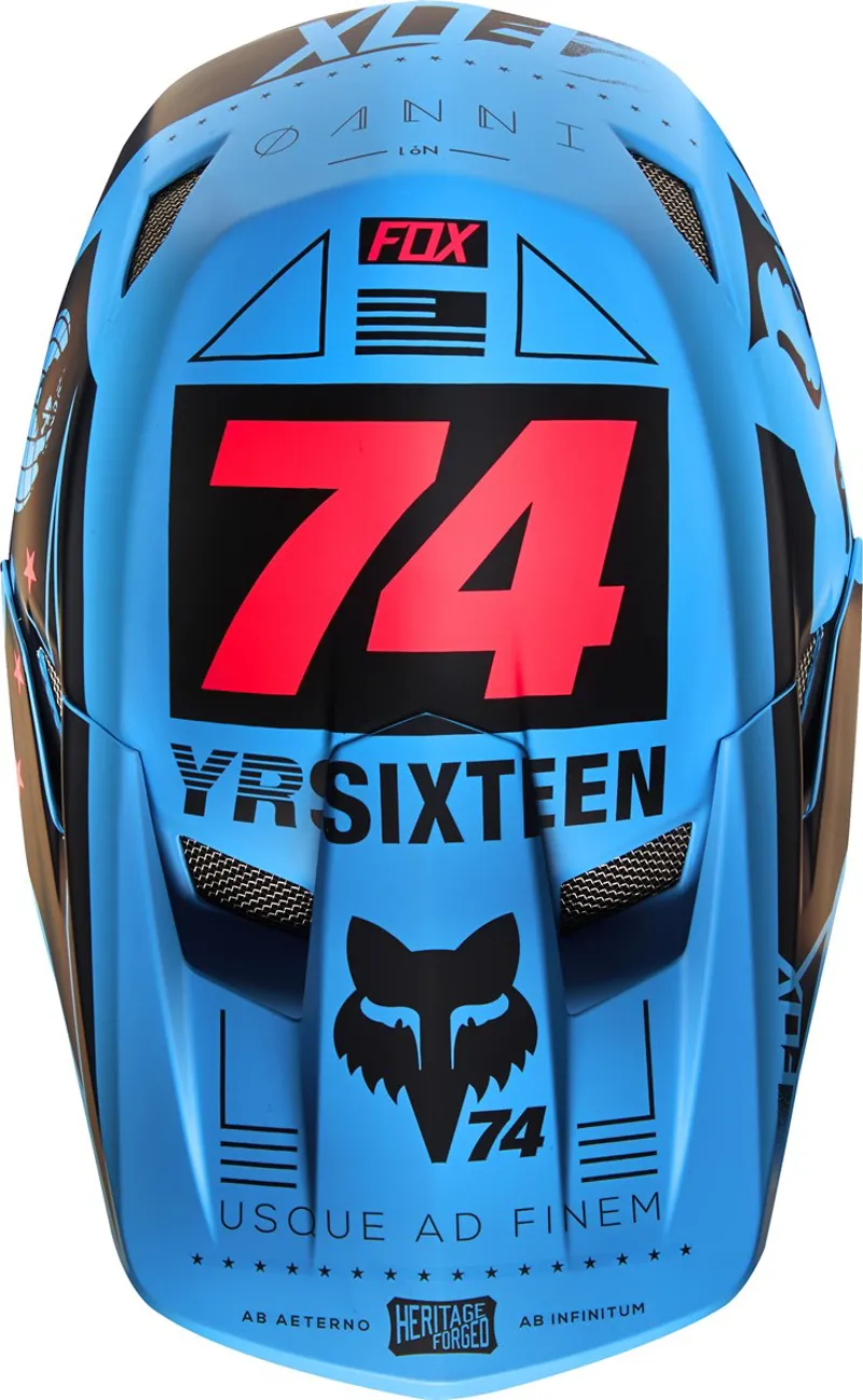 Fox Rampage Comp Full Face Helmet Blue-2