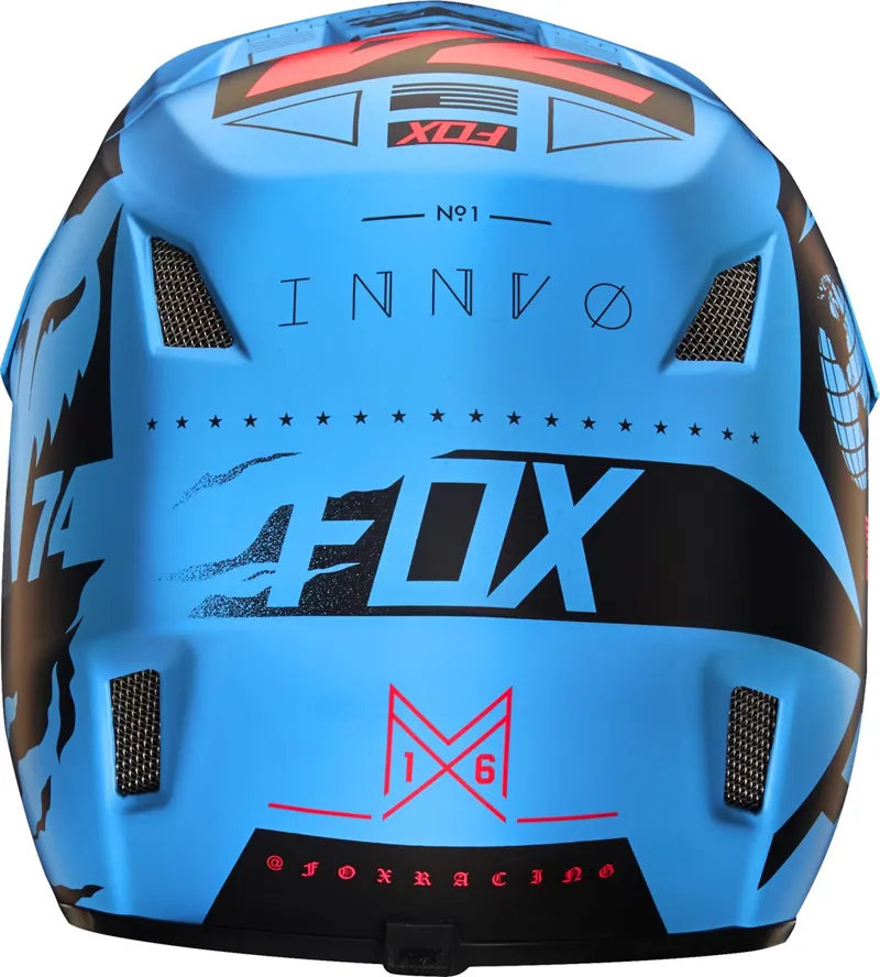 Fox Rampage Comp Full Face Helmet Blue-3