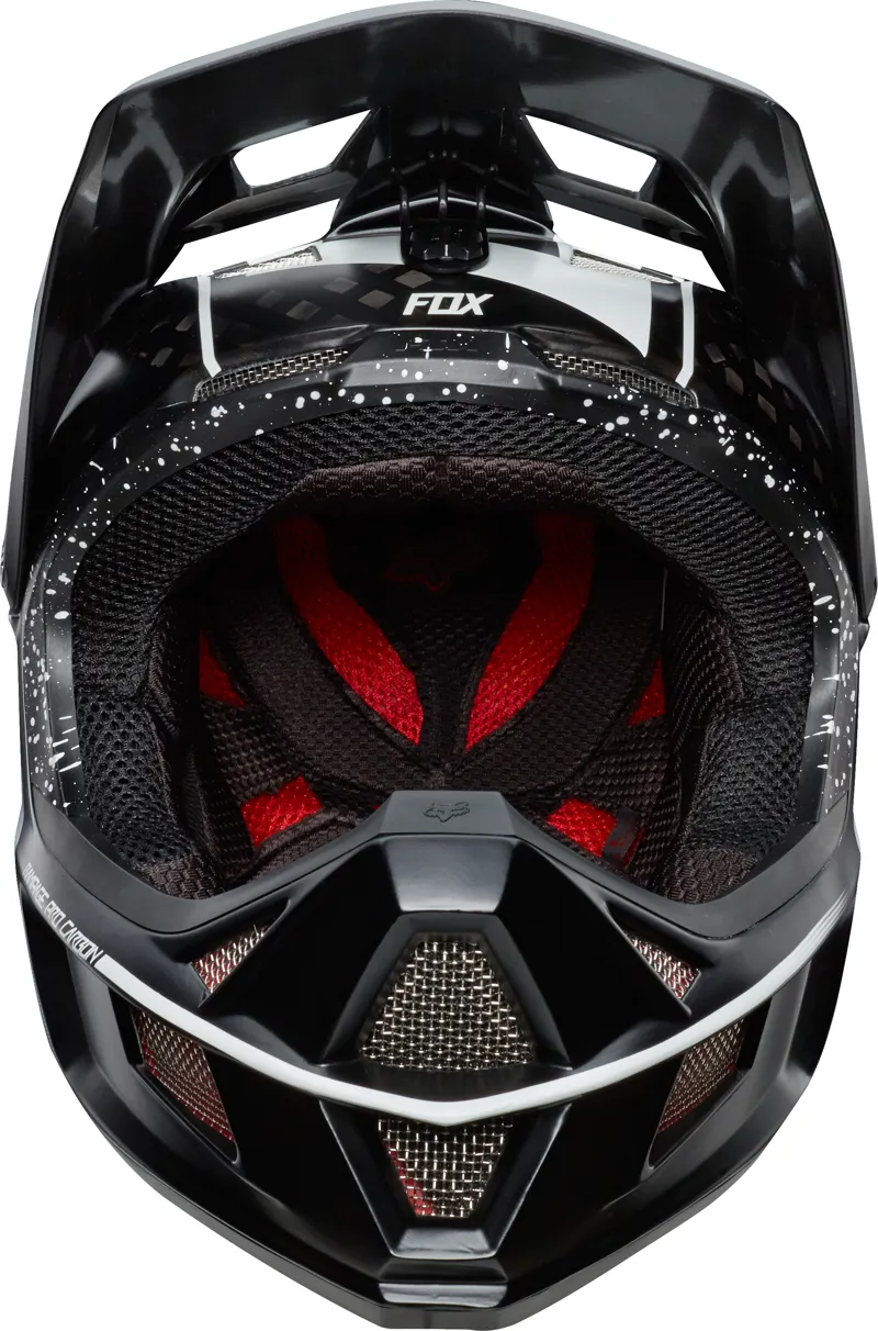 Fox Rampage Pro Carbon Full Face Helmet Kroma Black/White