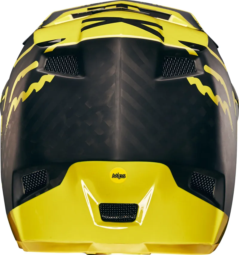 Fox Rampage Pro Carbon Moth Full Face Helmet Black/Yellow-5