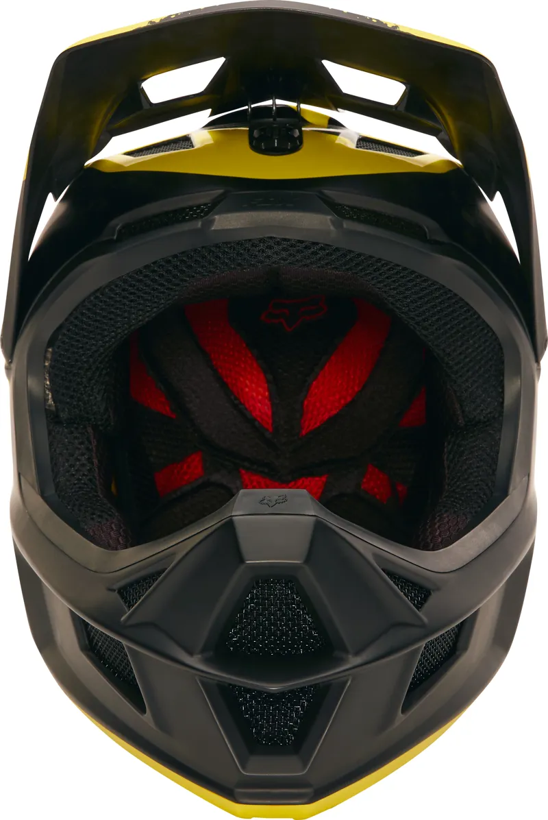 Fox Rampage Pro Carbon Moth Full Face Helmet Black/Yellow-6
