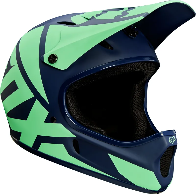 Fox Rampage Race Full Face Helmet Navy/Light Blue-1