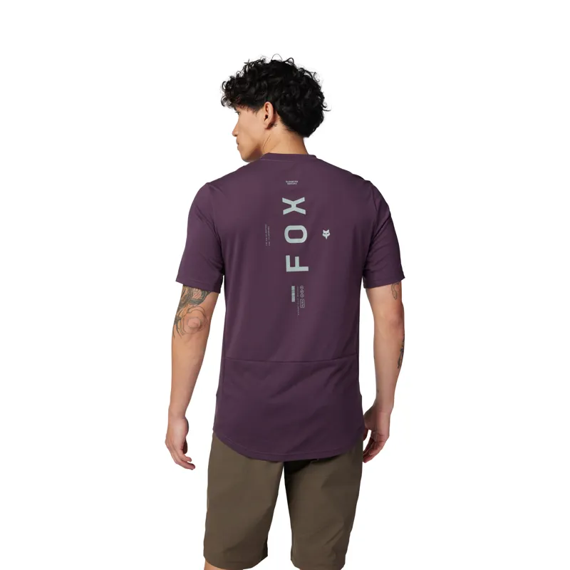 Fox Ranger DriRelease Alyn SS MTB Jersey Dark Purple-1