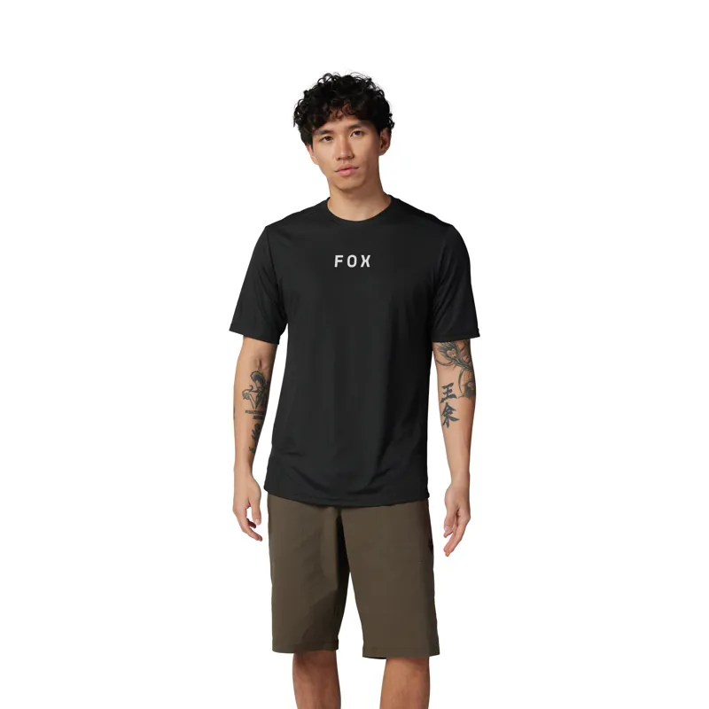 Fox Ranger Moth SS Jersey Black-2
