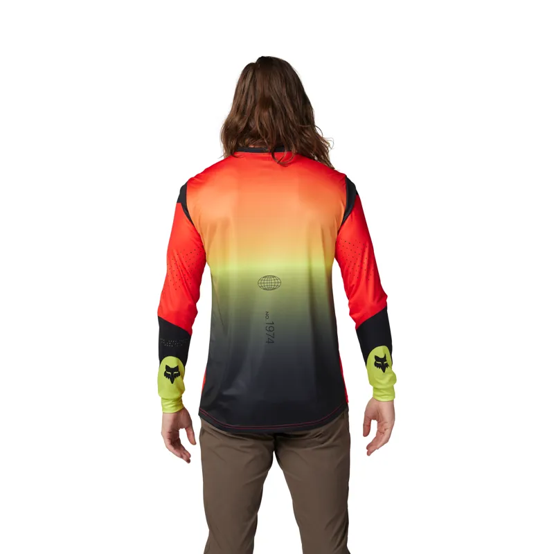 Fox Ranger Revise LS Jersey Red Yellow-3