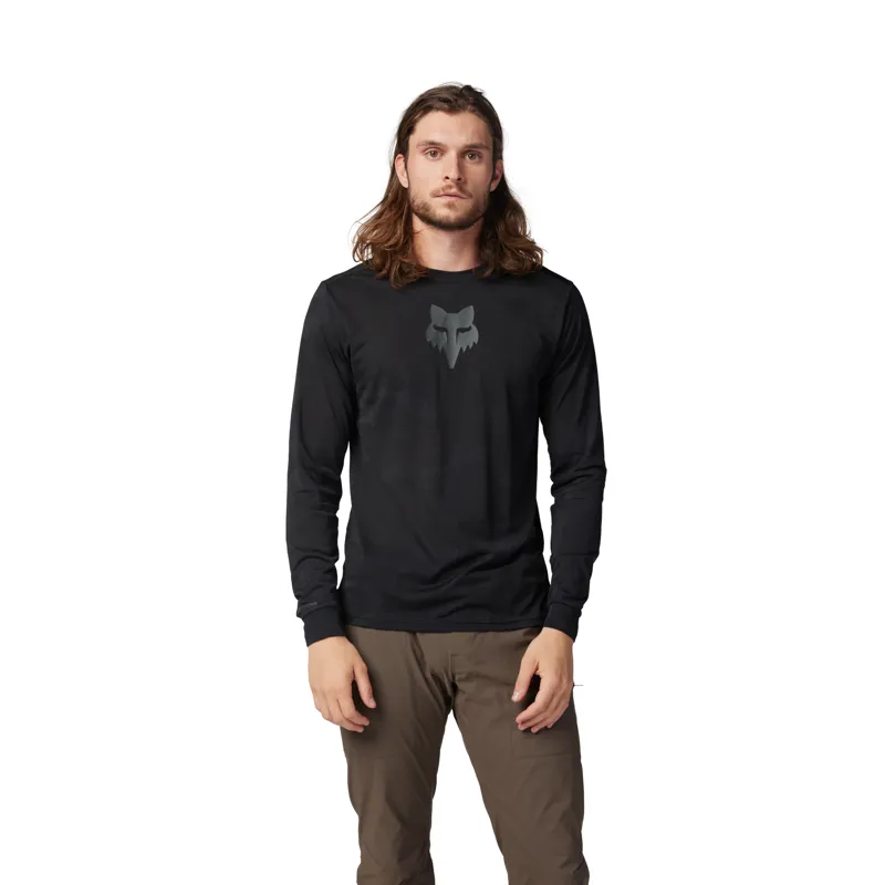 Fox Ranger TruDri Long Sleeve Jersey Black-2