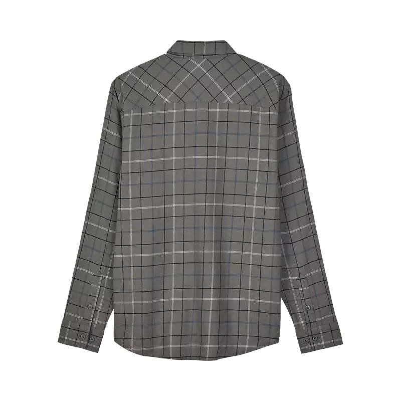Fox Survivalist Stretch Flannel Shirt Dark Stone-1