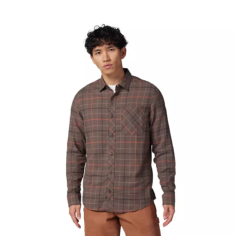 Fox Survivalist Stretch Flannel Shirt Dirt Brown-2