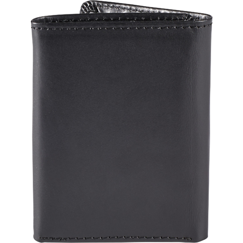 Fox Trifold Leather Wallet Black-1