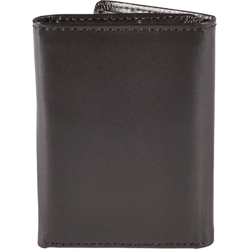 Fox Trifold Leather Wallet Brown-1