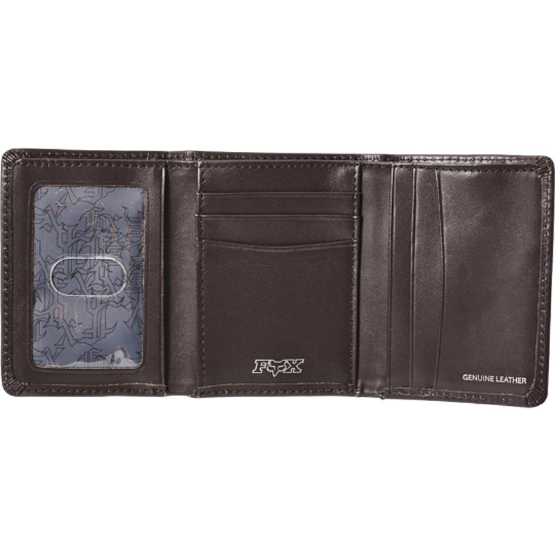 Fox Trifold Leather Wallet Brown-2