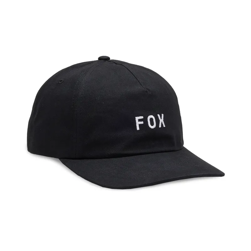 Fox Wordmark Adjustable Hat One Size Black
