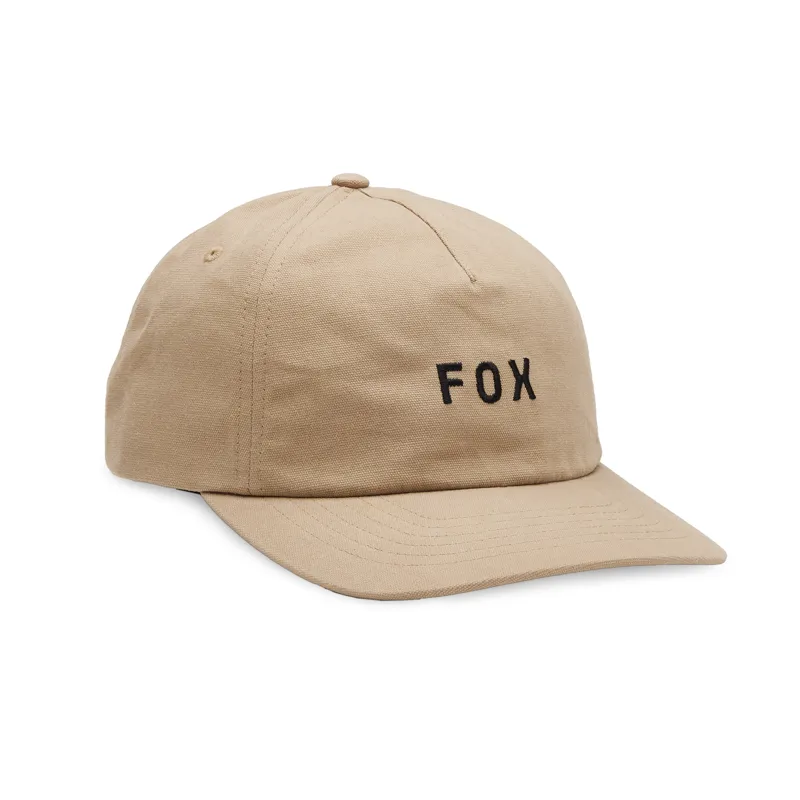 Fox Wordmark Adjustable Hat One Size Taupe