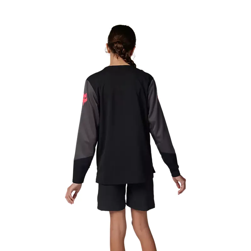 Fox Youth Defend Taunt LS Jersey Black-2