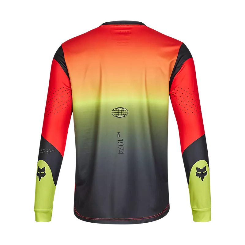 Fox Youth Ranger Revise LS Jersey Red Yellow-1