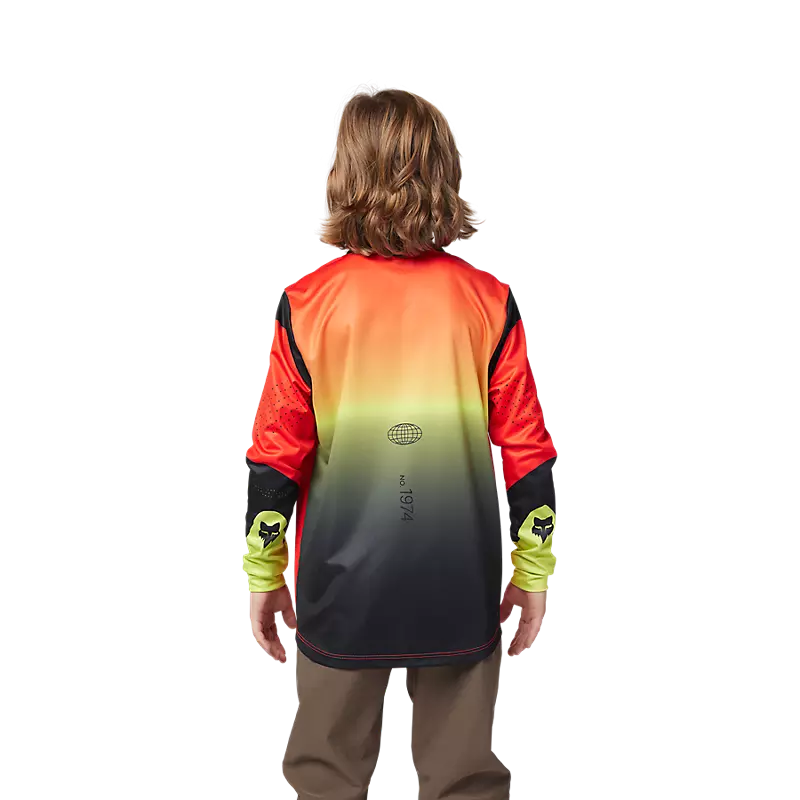 Fox Youth Ranger Revise LS Jersey Red Yellow-3