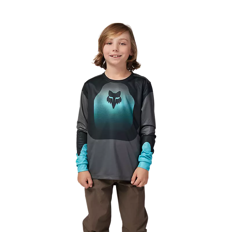 Fox Youth Ranger Revise LS Jersey Teal-2