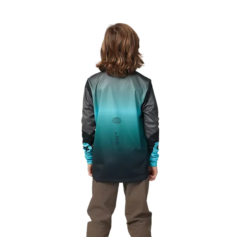 Fox Youth Ranger Revise LS Jersey Teal-3