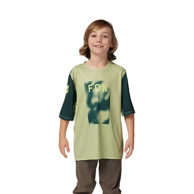 Fox Youth Ranger Taunt SS Jersey Pale Green-2