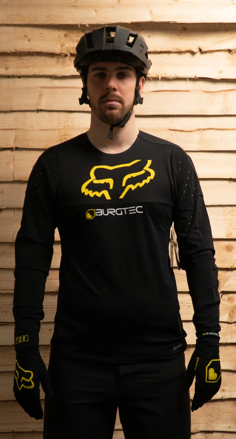 Burgtec Fox Flexair Delta LS Jersey LTD Burgtec Black-6