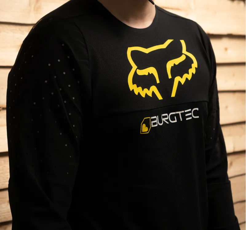Burgtec Fox Flexair Delta LS Jersey LTD Burgtec Black-4