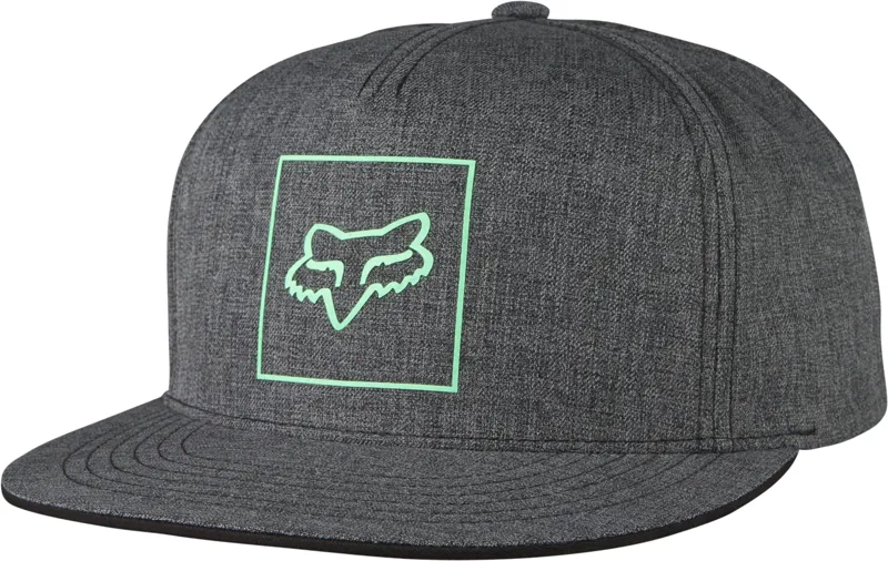 Fox Crass Snapback Cap Heather Black