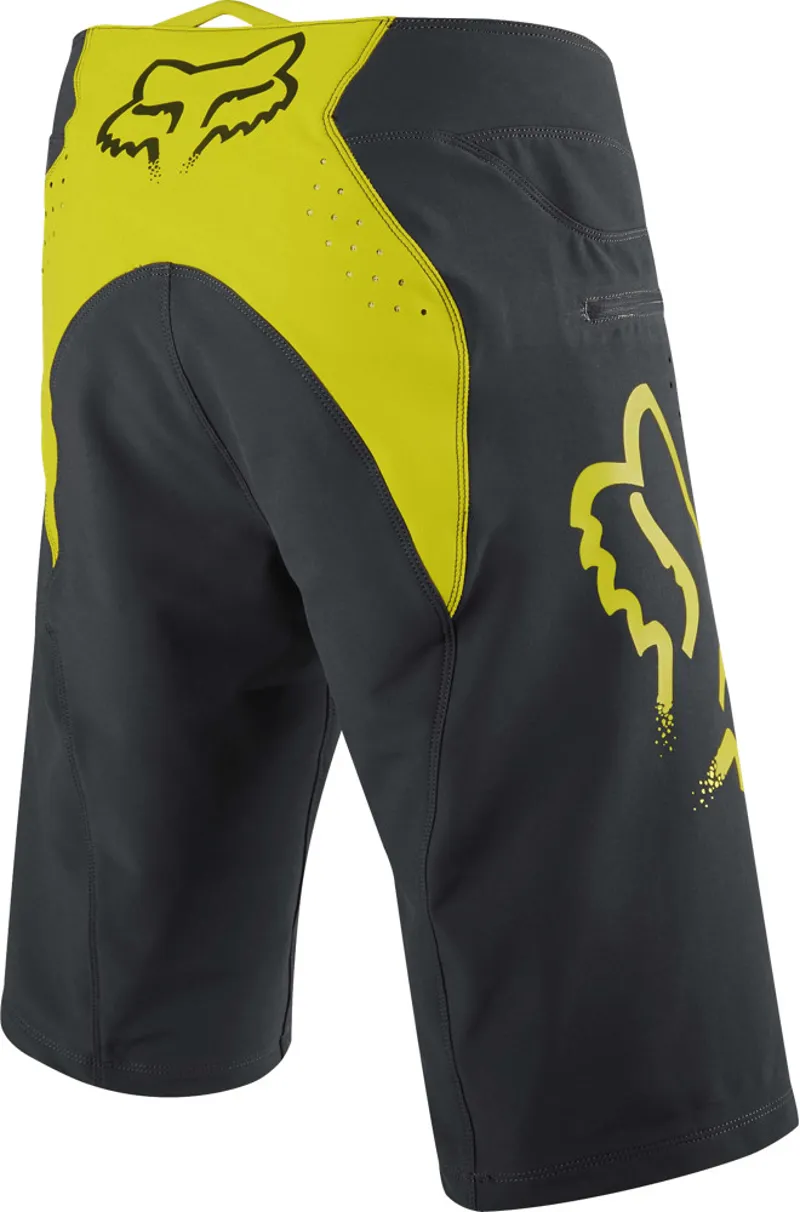 Fox Flexair MTB Shorts Black/Yellow-1