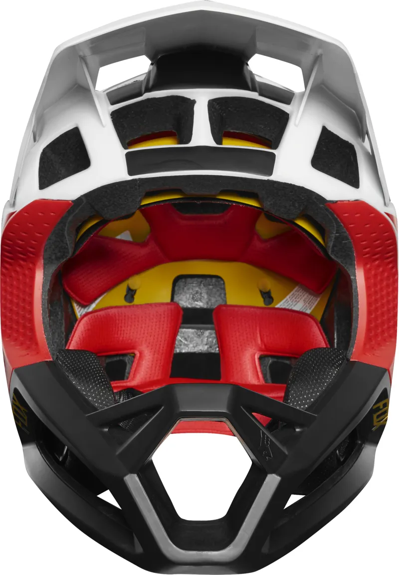Fox Proframe Full Face Helmet Pistol White/Red/Black-2