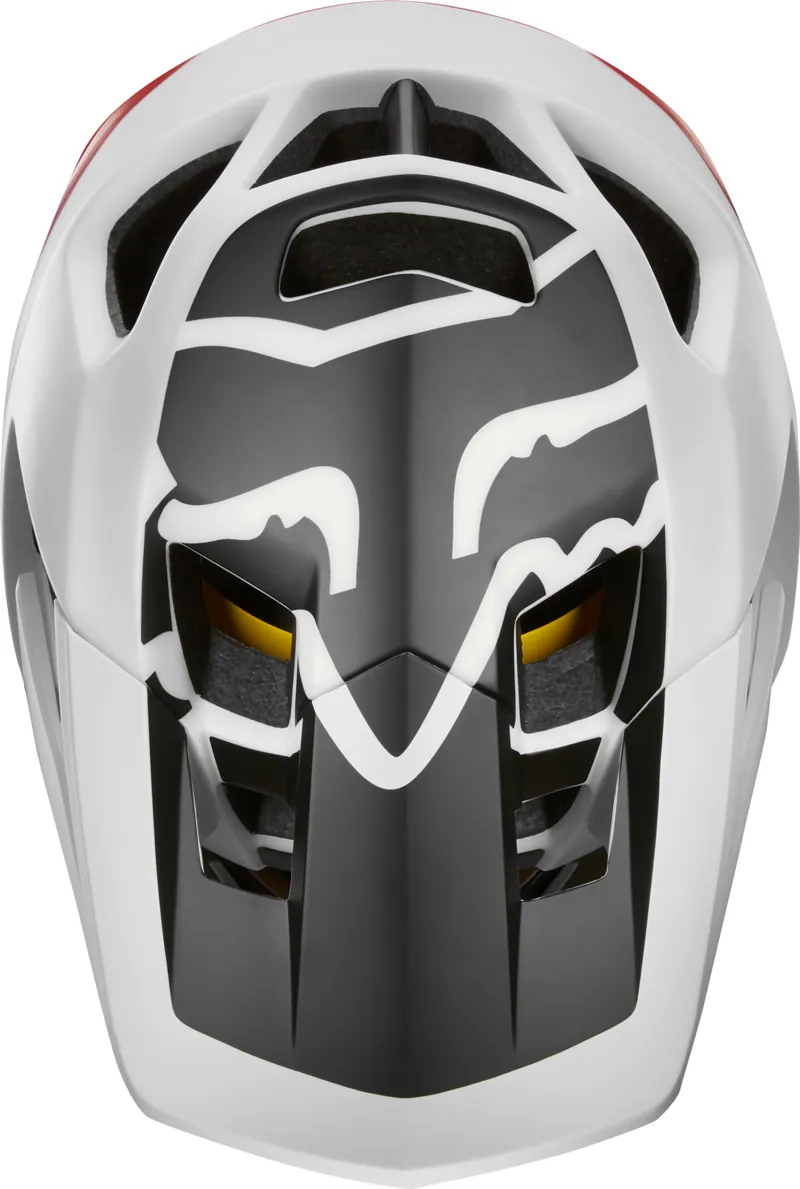 Fox Proframe Full Face Helmet Pistol White/Red/Black-3