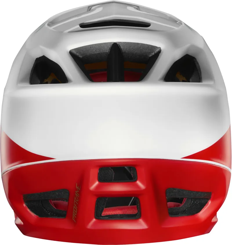 Fox Proframe Full Face Helmet Pistol White/Red/Black-4