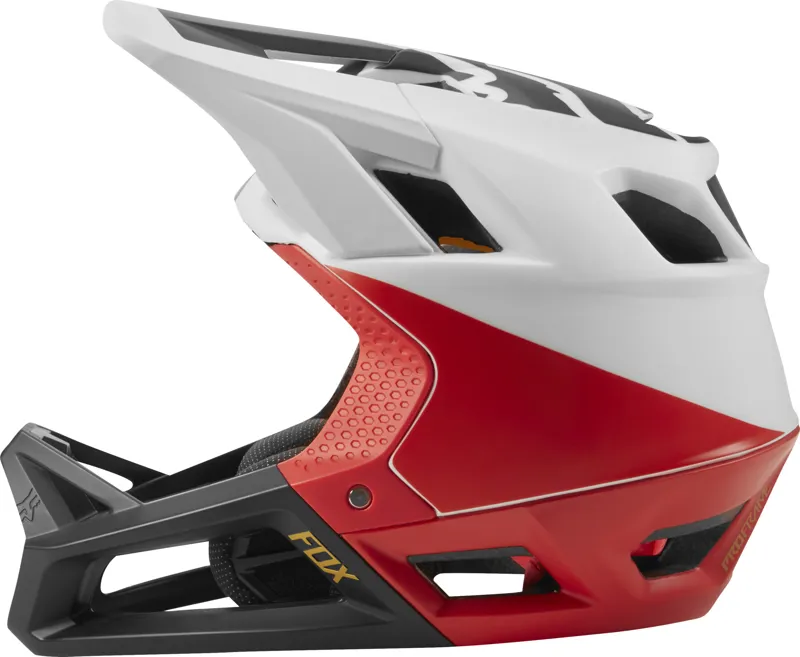 Fox Proframe Full Face Helmet Pistol White/Red/Black-5