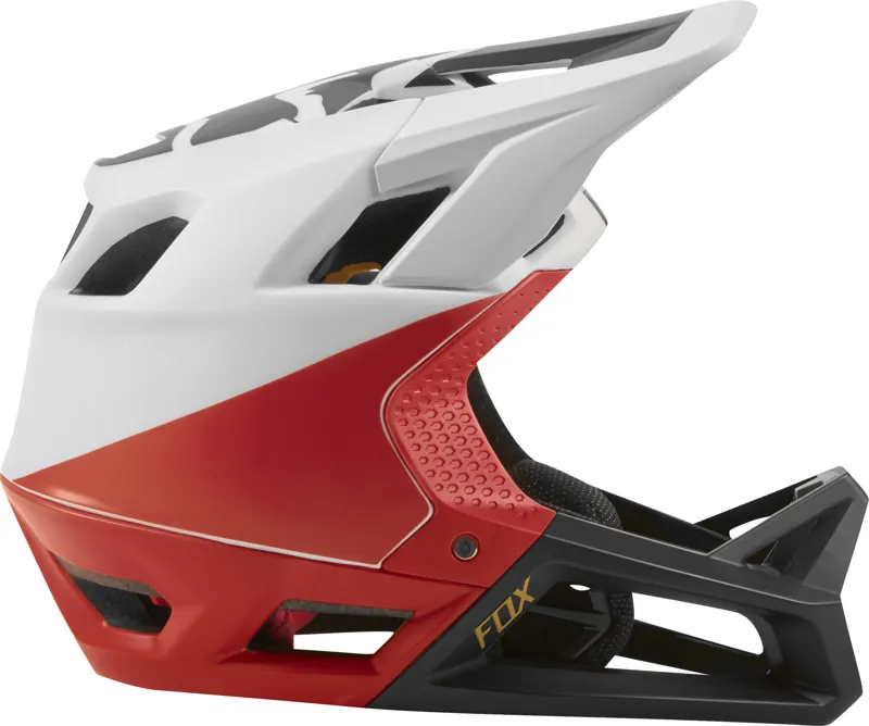 Fox Proframe Full Face Helmet Pistol White/Red/Black-6