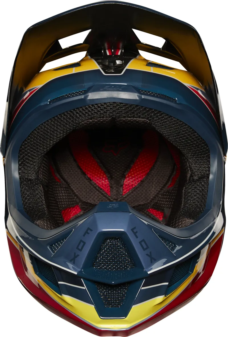 Fox Rampage Pro Carbon Kustom Mips Full Face Helmet Navy/Yellow-2
