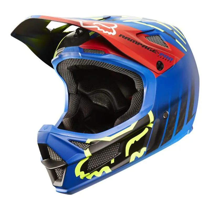 Fox Rampage Pro Carbon MIPS Full Face MTB Helmet Blue-2