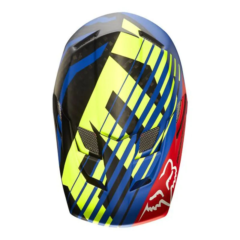 Fox Rampage Pro Carbon MIPS Full Face MTB Helmet Blue-1