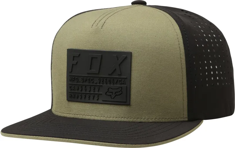 Fox Redplate Tech Snapback Cap Fatigue Green