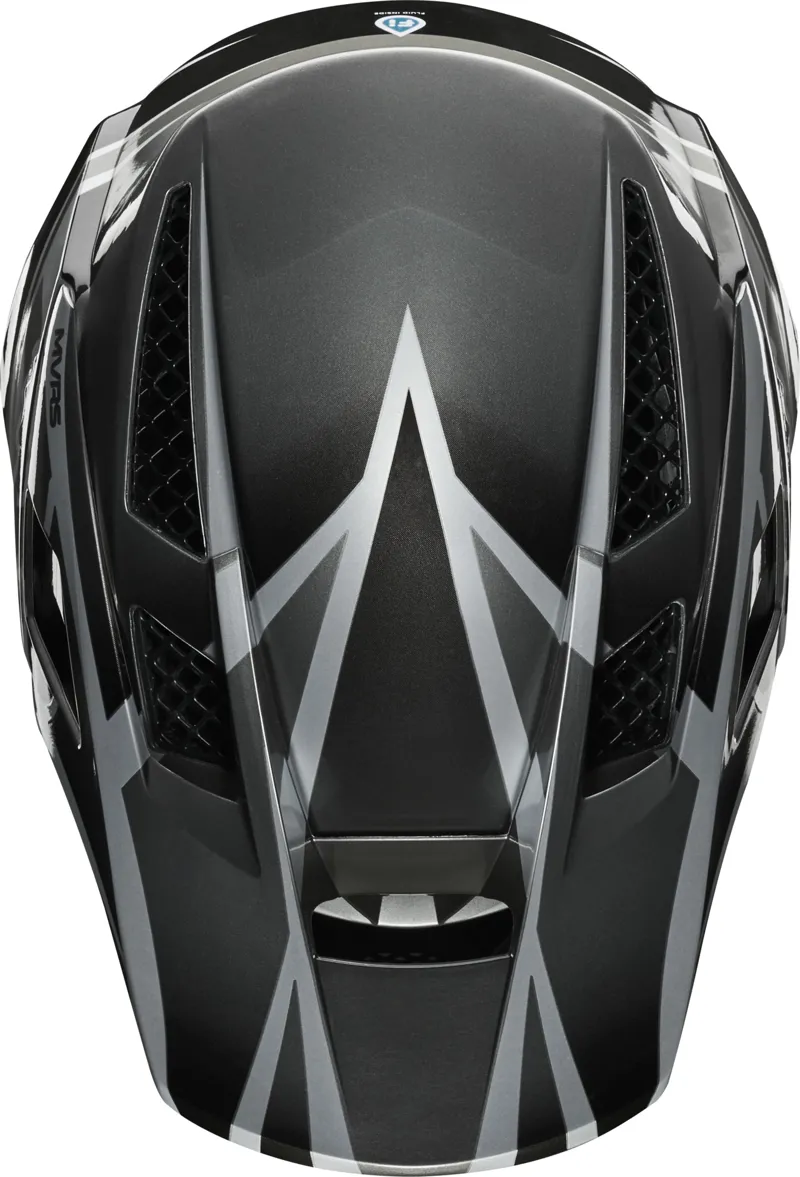 Fox Rampage Pro Carbon Full Face Helmet Beast Metallic Silver-2