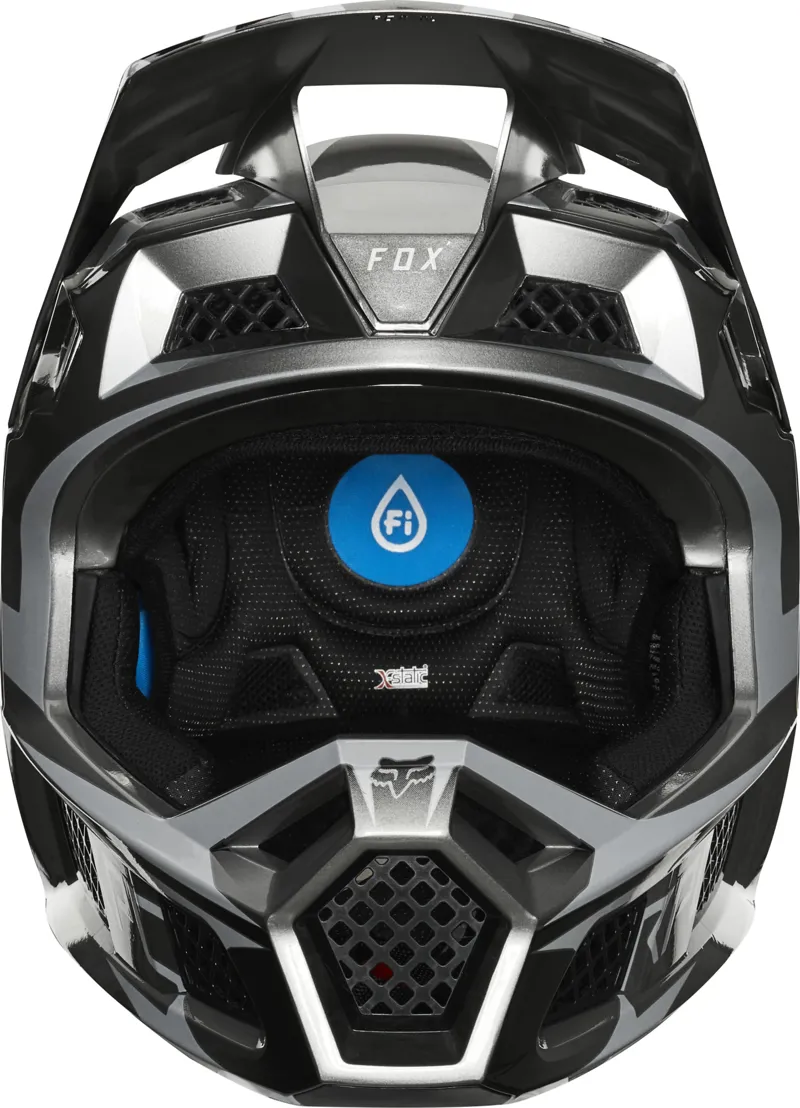Fox Rampage Pro Carbon Full Face Helmet Beast Metallic Silver-4