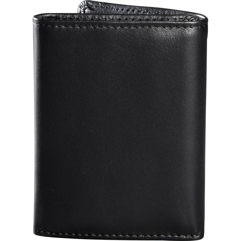 Fox Trifold Leather Wallet Black-2
